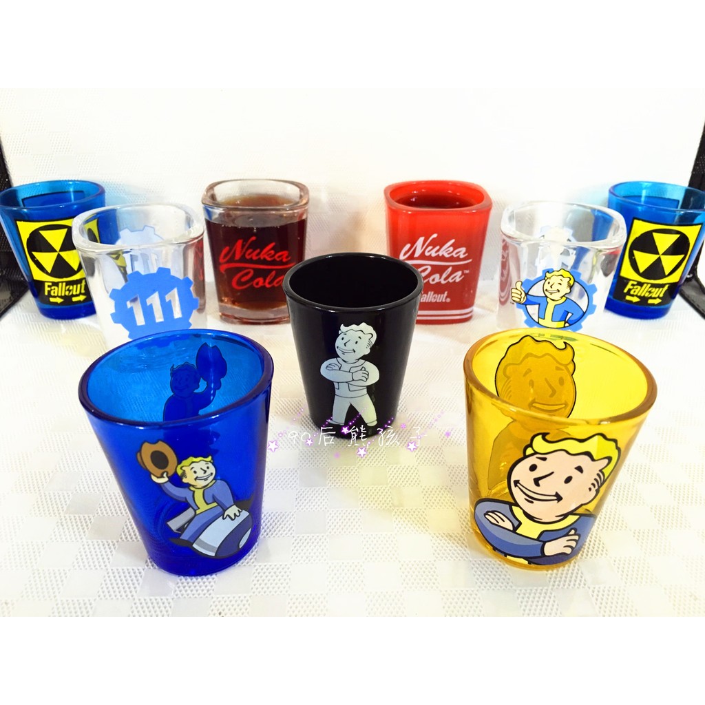 การค้าต่างประเทศ Original Order เกมรังสี fallout4 การ์ตูน Shelter Kid Mark ถ้วยน้ําแก้วไวน์ขนาดเล็ก 