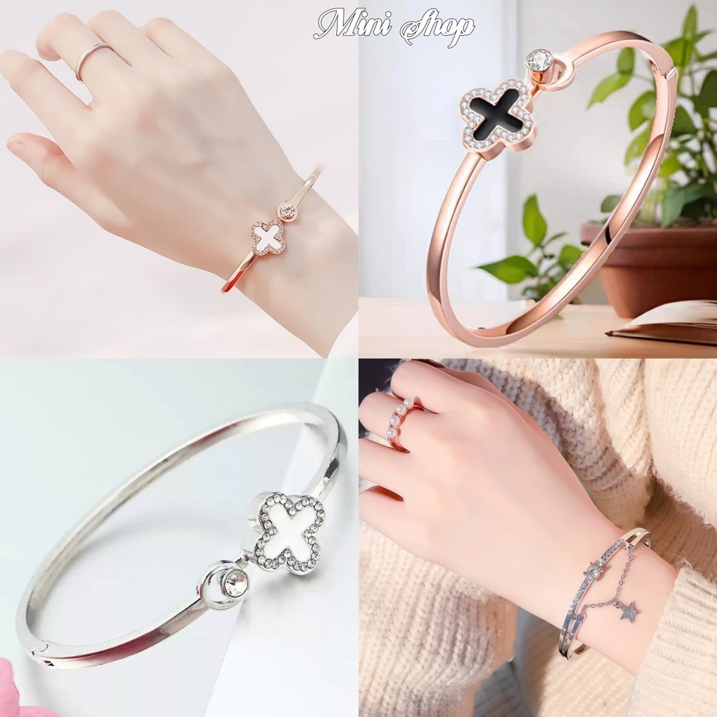 Mini shop🌸พร้อมส่ง🌸2026กําไลข้อมือดอกไม้ สร้อยข้อมือ เครื่องประดับแฟชั่น สไตล์เกาหลี ราคาลดพิเศษ（BRL-3/BRL-4)