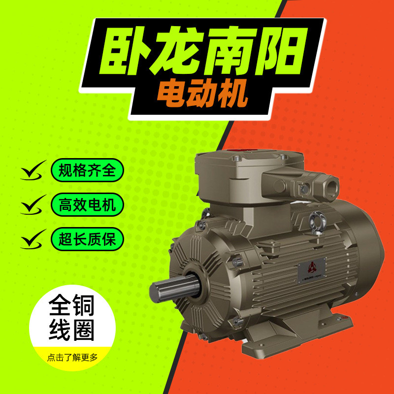 Wolong Nanyang Motor IE4 Series High-Efficiency Three-Phase Abnormal Step Low-Voltage Motor All Copp