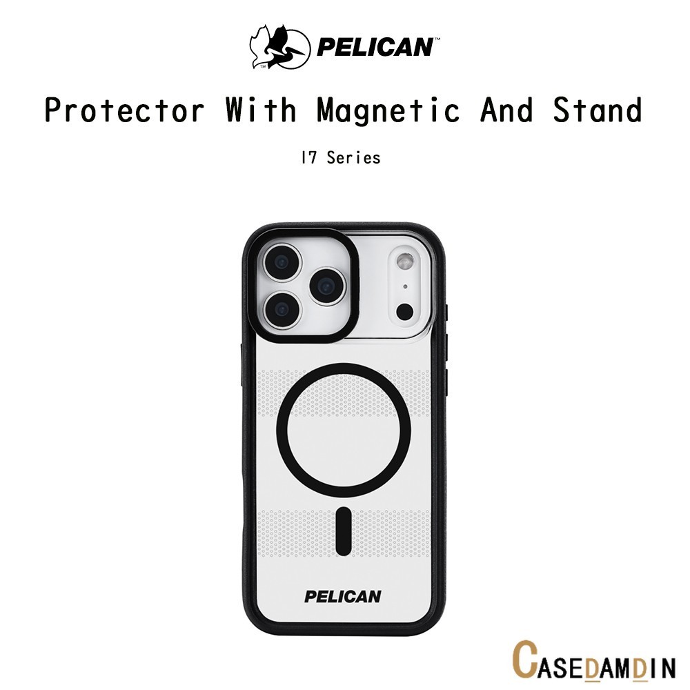 PELICAN Protector With Magnetic Stand เคสกันกระแทกพร้อมขาตั้งระดับ4.8Mเกรดพรีเมี่ยม เคสสำหรับ iPhone