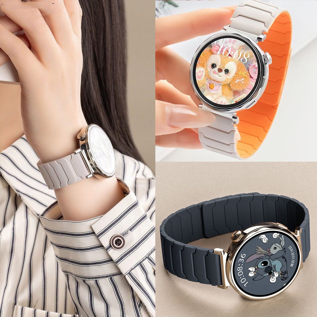 สายซิลิโคนแม่เหล็กสําหรับ Xiaomi นาฬิกา S4 41 มม.สร้อยข้อมือกีฬาห่วง 18 มม.Mi นาฬิกา S4 41 มม.ผู้หญิง