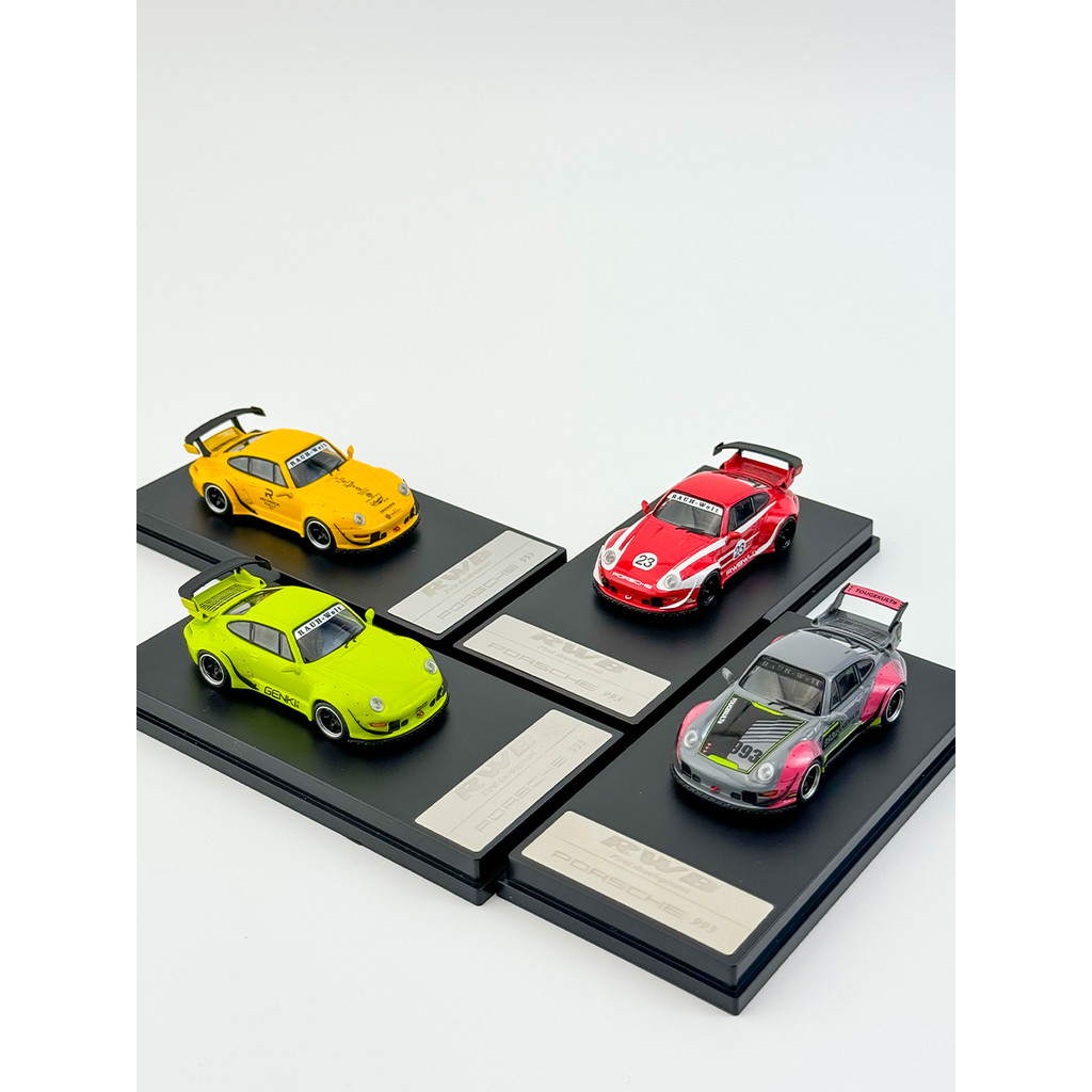 ⭐24ชม.⭐WU รุ่น 1:64 Porsche RWB 993 จําลองรถDiecastรุ่น