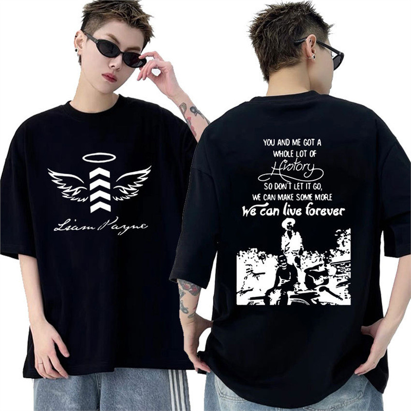 เสื้อยืดพิมพ์ภาพ Liam Payne 'We Can Live Forever' 2024