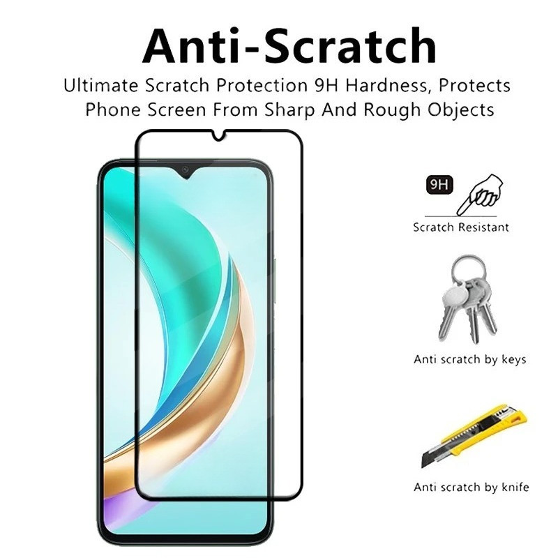 สีดําขอบกระจกนิรภัยกันรอยหน้าจอสําหรับ Huawei Nova 5i 5 5Z 4e 4 3E 3 3i 2 11i 10z 10 SE Youth Pro Li