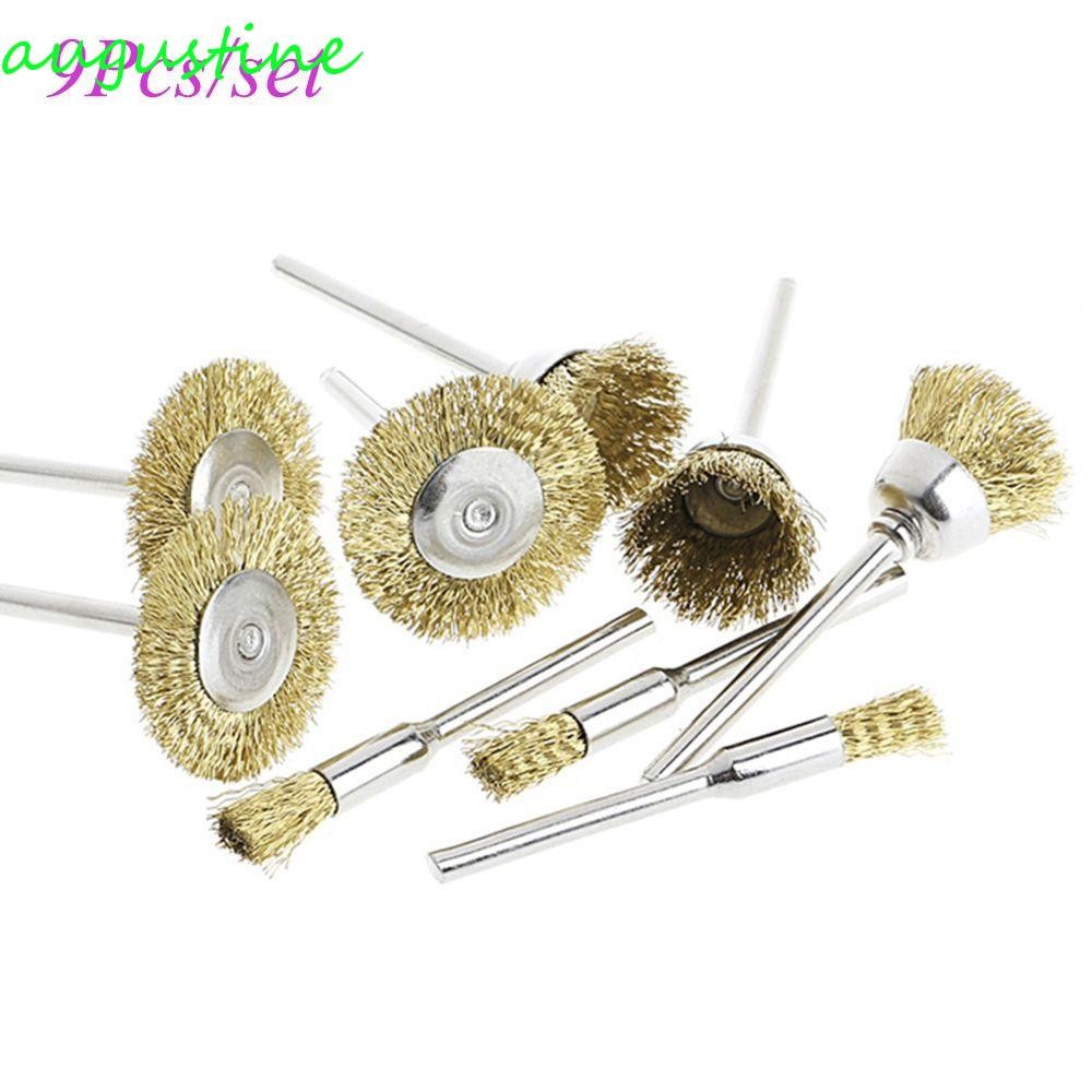 AUGUSTINE แปรงขัดทําความสะอาดสว่านไฟฟ้าแกะสลักหัตถกรรมเครื่องมือมือเครื่องบดล้อลวด
