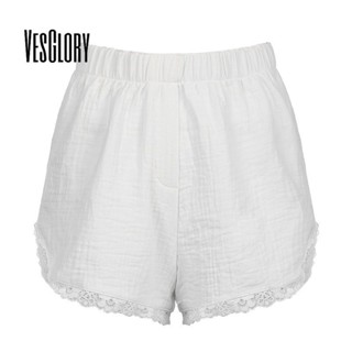 เวสความรุ่งโรจน์ ผู้หญิงหลวมกางเกงขาสั้นแฟชั่นใหม่ลูกไม้เย็บ…