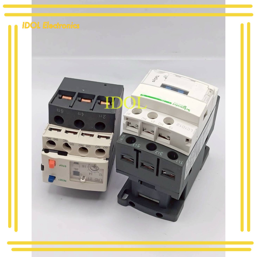 งานแท้ new ชุด LC1D12 พร้อมโอเวอร์โหลด LRD21C Thermal overload  LC1D09 M7C สินค้าถ่ายจากร้านของเรา