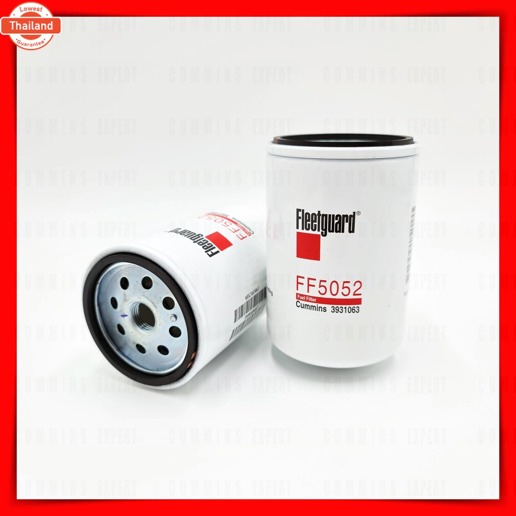 กรองน้ำมันโซล่าแไม่ดักน้ำ ฟลีทการ์ด genuine สำหรัเครื่องยนต์คัมมิ่นส์ Fleetguard Fuel Filter for Cum