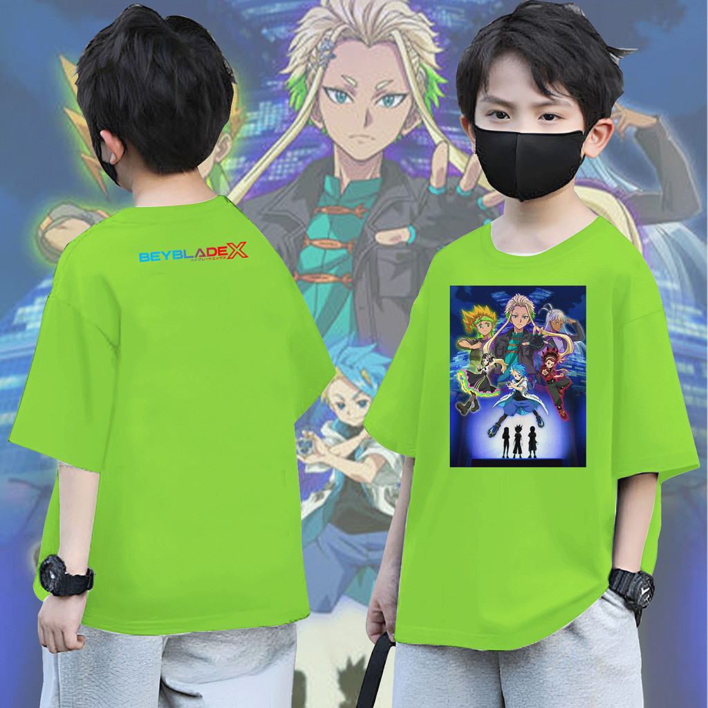 Yout-children เสื้อเด็ก เสื้อคอกลม ใส่สบาย cotton ลายพิมพ์แฟชั่น 2-9 ขวบ เด็ก 'BEYBLADE'