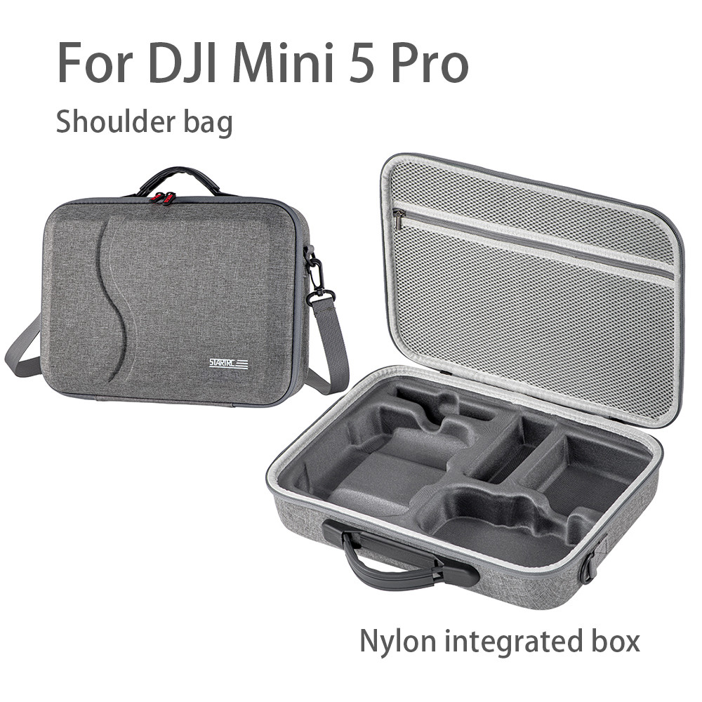 เหมาะสําหรับกระเป๋าเก็บ DJI Mini 5 Pro เหมาะสําหรับกล่องเก็บอุปกรณ์เสริม DJI Mini 5 Pro, กระเป๋าสะพา