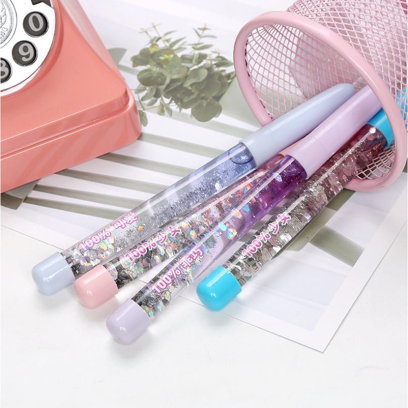 CUTE SCHOOL CHILDRENS GLITTER GEL PEN / CHARACTER GEL PEN
