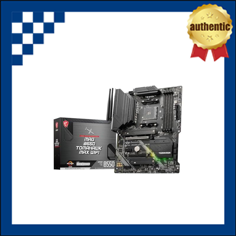MSI Motherboard MAG B550 TOMAHAWK MAX WIFI [AMD B550] ATX, released in 2024 [Easy to assemble! IO pa