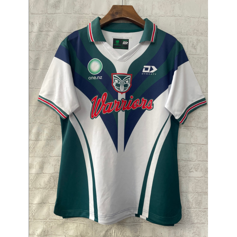 Warriors Rugby Jersey แขนสั้นสำหรับผู้ชาย