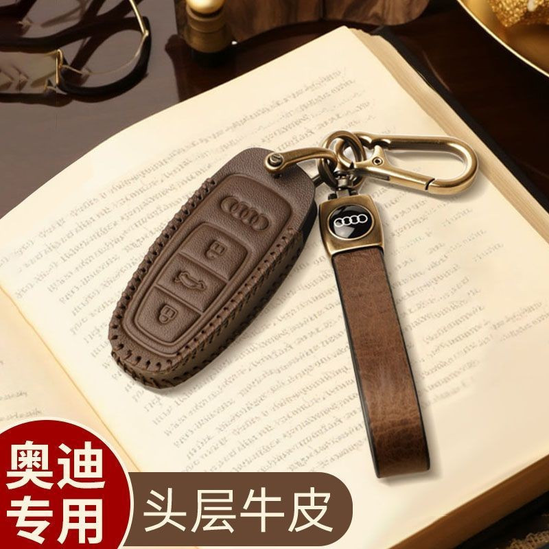 Retro Audi เคสป้องกันหนังแท้ a6l a3l a4l q5l q2l a5l q3 q7 a8 s4 หัวเข็มขัด