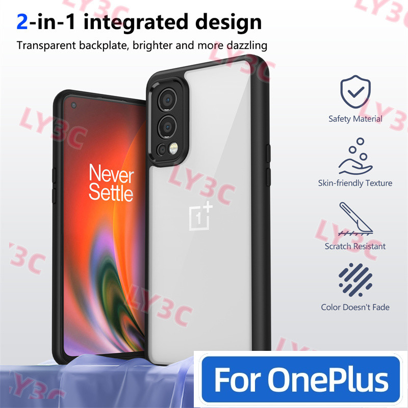 COD สําหรับ OnePlus Nord 2 DN2101 DN2103 กรณีชุบกันชนซิลิโคนกันกระแทกปกหลัง Hard เคสโทรศัพท์สําหรับ 
