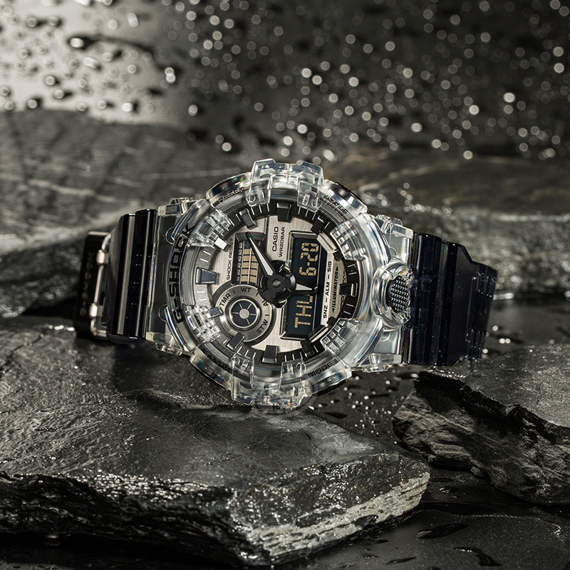 Casio Casio นาฬิกาชาย g shock Sports Glacier Tough Limited Series โปร่งใส GA-700SK-1A