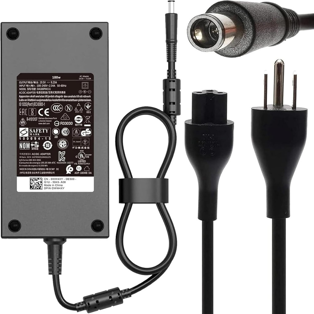 180 W 19.5 V 9.23A AC แล็ปท็อป Charger Fit สําหรับ DELL Precision 7510 7520 7530 7540 7550 7560 3530