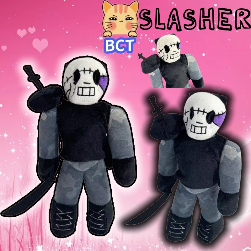 BCT Boblox Forsaken Slasher ตุ๊กตา Plushy เกม Killer ตุ๊กตาของเล่น Party แลกเปลี่ยนของขวัญสํานักงานต