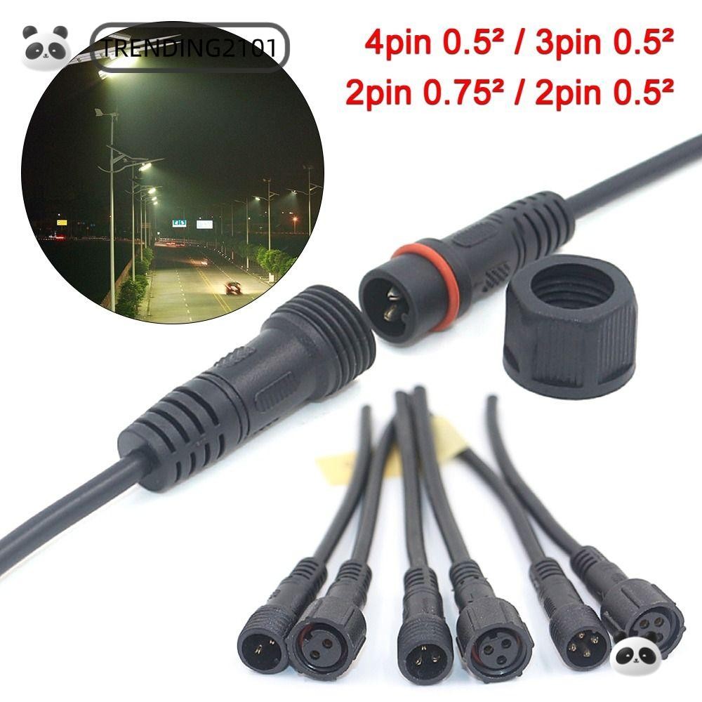 กําลังมาแรง 2 ชุด 2Pin3Pin4Pin สายอุปกรณ์สายไฟ M14 4 รูปแบบ 2Pin 3Pin 4Pin สายเชื่อมต่อกันน้ํา