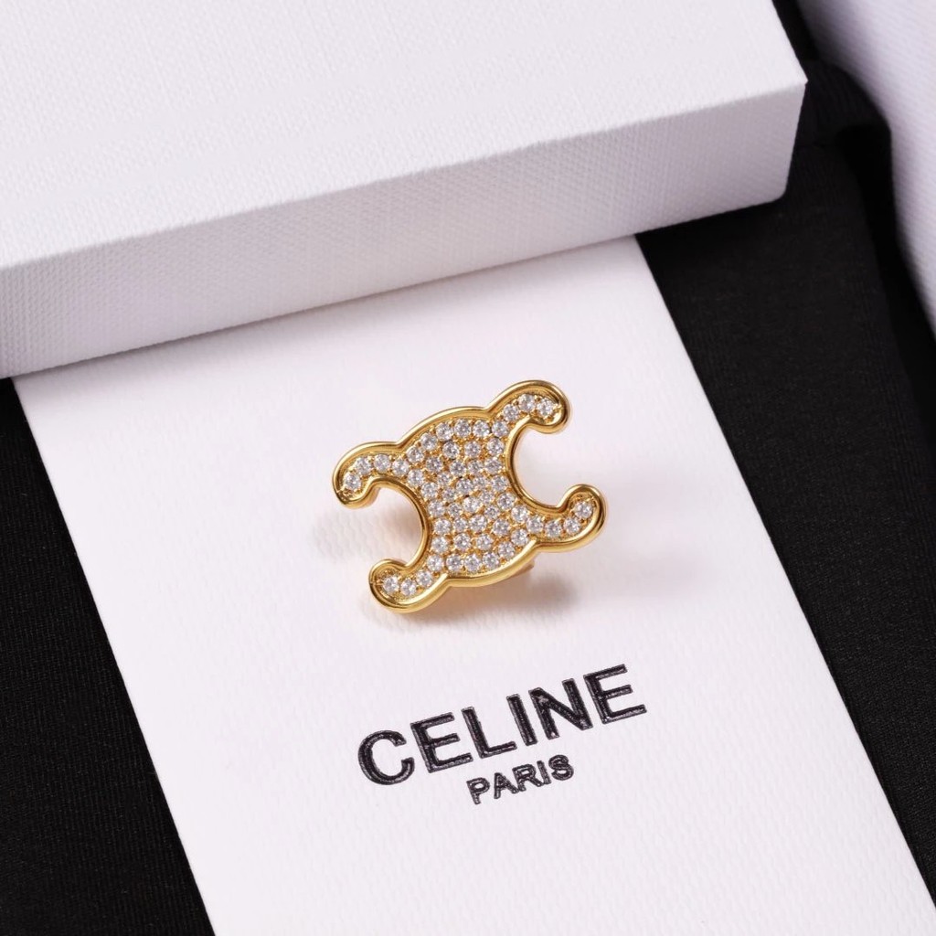 Celine 23 รูปแบบใหม่-badge arc de triomphe เพ้นเตอร์มาร์ค กิ๊บติดผม