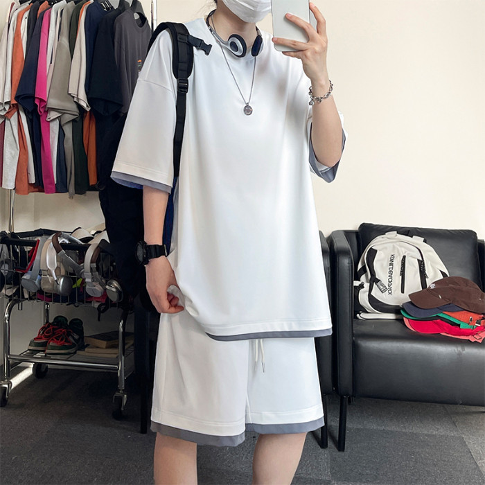 Special Sports P28 T3639 NEW Fake Two Pieces20252025Leisure48Pants Control Short Sleeve Set/Top DK86