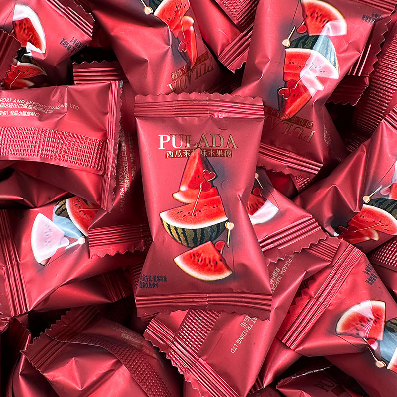 UK PULADA PULADA PULLADA Fruit Hard Candy Watermelon Jasmine Rose Lychee High-End Wedding Candy Snac