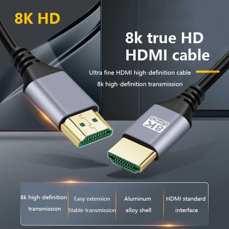 HDMI 2.1 Cable 8K 60Hz 4K 120Hz High Speed 48Gbps HDMI to HDMI Cable for Laptop PS4 TV 8K HDMI Cable
