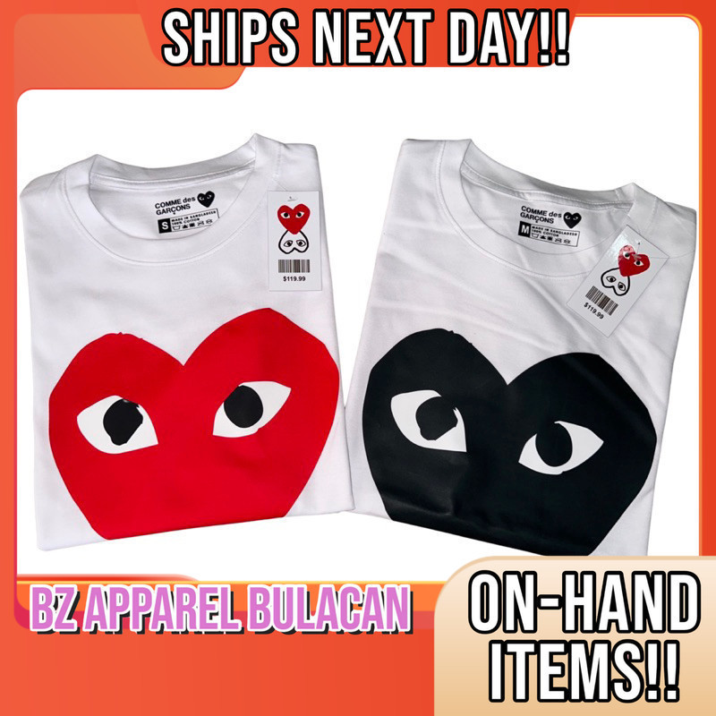 PLAY SOLID HEART NEW TSHIRT PREMIUM( ONHAND!! ️SHIPS NEXT DAY!! ️)