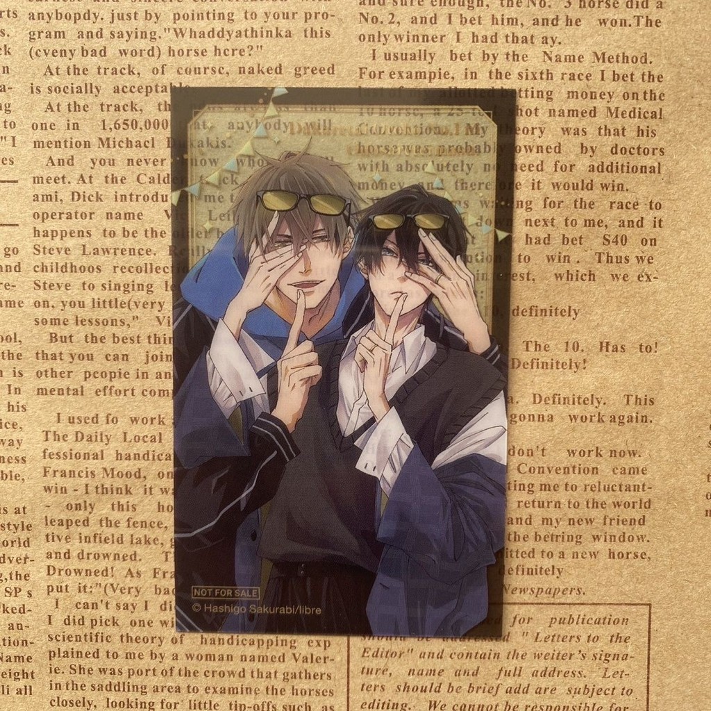 Dakaretai Otoko 1-i Ni Odosarete Imasu Cover The Eyes การ์ดอะคริลิค Takato Saijyo การ์ดโปร่งใส Jyunt