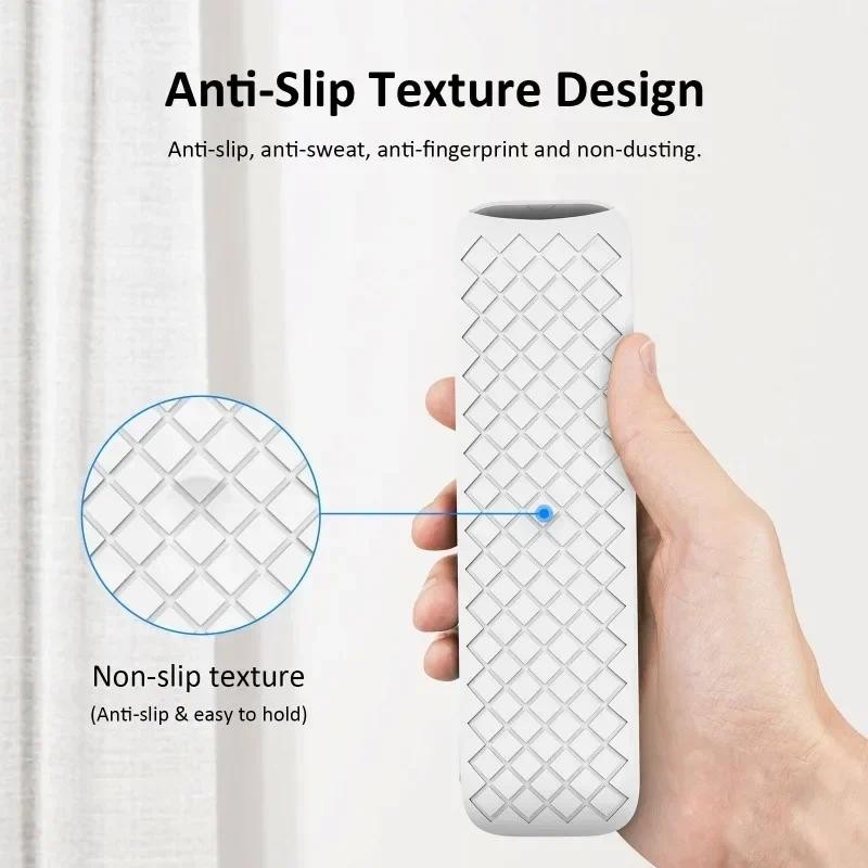 ครอบคลุมสําหรับ Onn Android TV 2K FHD Streaming Stick Remote Anti-Slip กันกระแทกป้องกันเคสซิลิโคนพร้