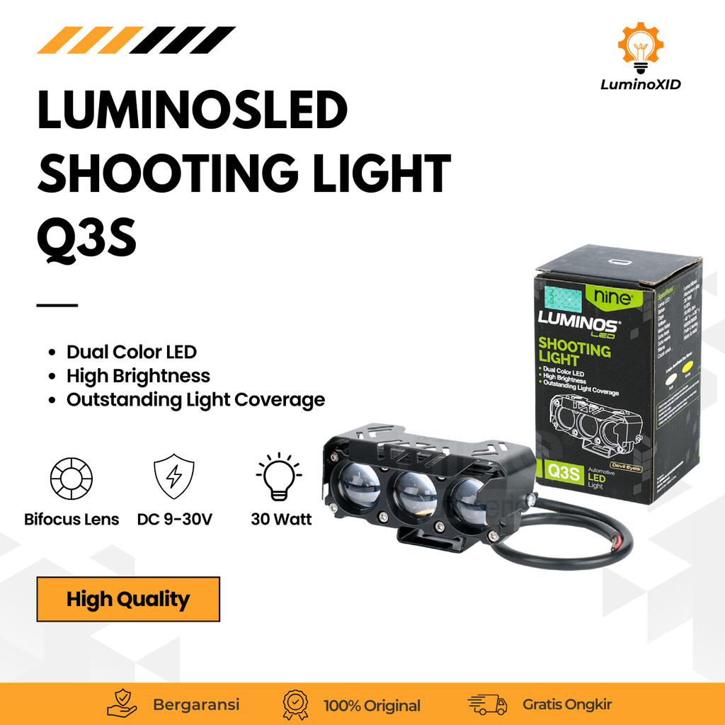 MATA 30W SQL3 Super Bright Eye Laser Projector สําหรับรถยนต์รถจักรยานยนต์ Q3s - LUXIMOS