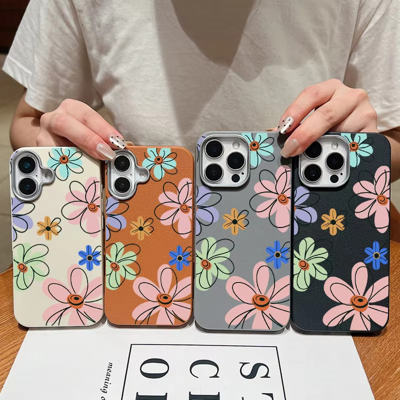 การ์ตูนสาย Daisies ดอกไม้เคสโทรศัพท์สําหรับ Realme 8 8S 15 14 Pro + หมายเหตุ 70 70T 14T C71 XT X2 Q3