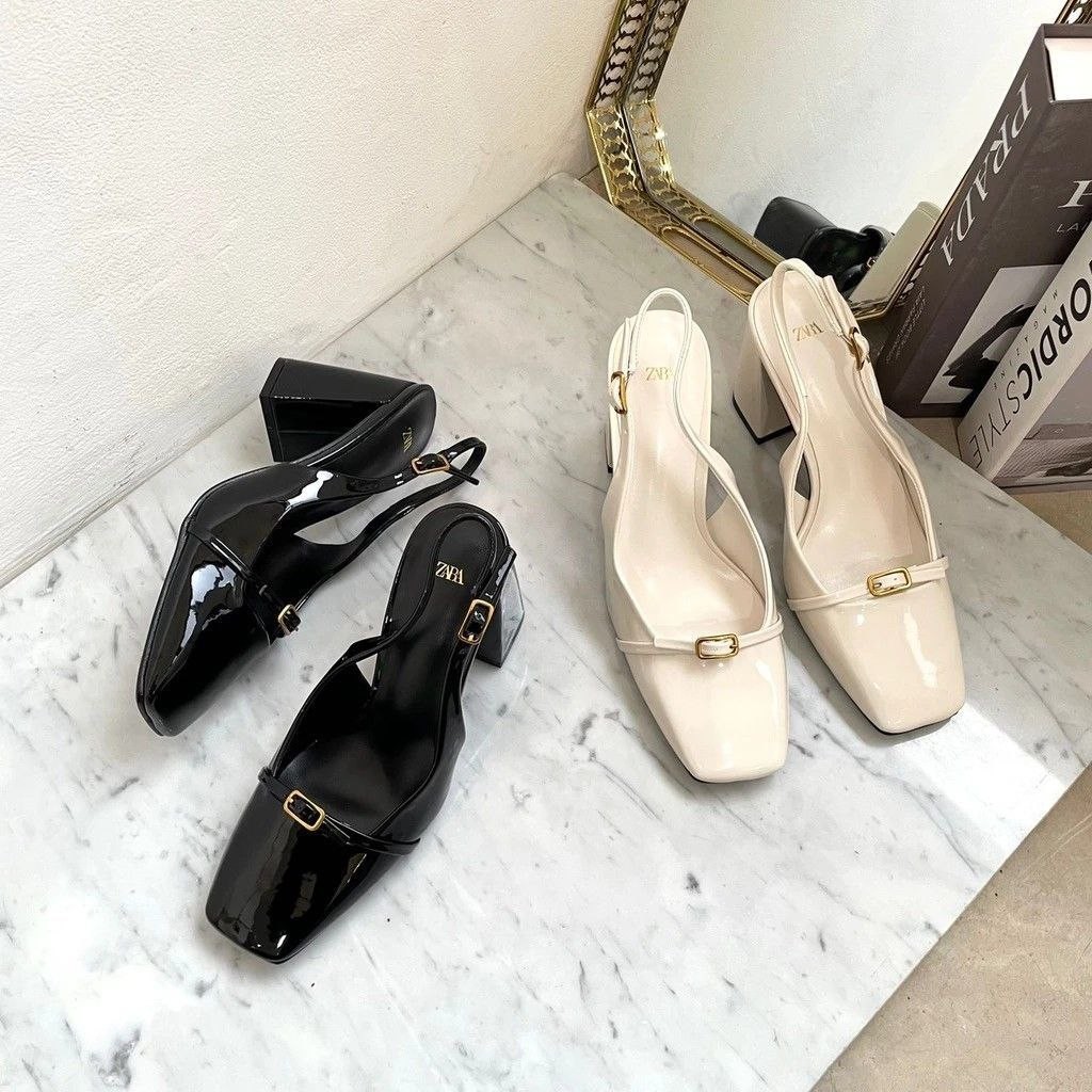 Zara Womens Glossy Heels 6125-1 - 9cm