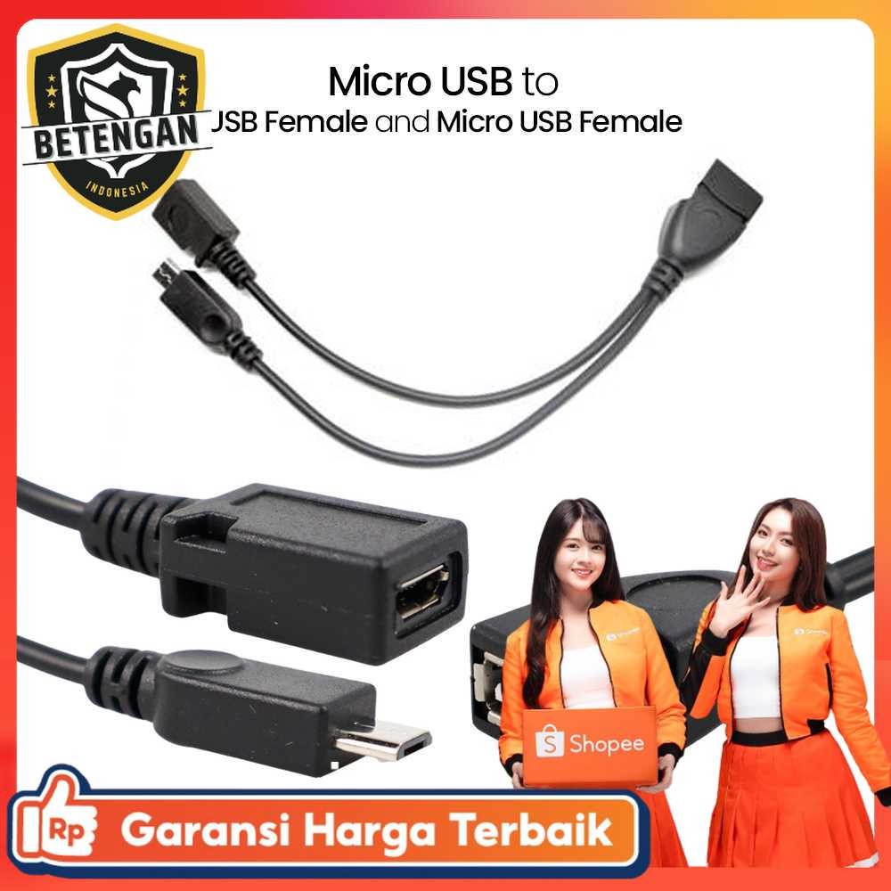 OTG Micro USB เป็น USB Female และ Micro USB Female - A-UOY-02