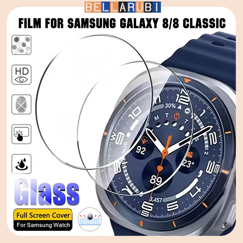 ฟิล์มแก้วนิรภัย for Samsung Galaxy Watch 8 44mm 40mm 8 Classic 46mm ง่ายติดตั้งฟิล์มป้องกันหน้าจอ for Samsung Galaxy 8