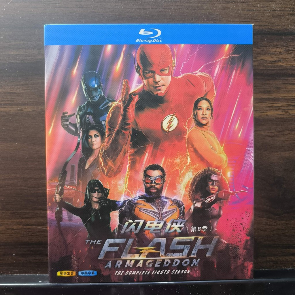 Blu-ray Disc ละครอเมริกัน The Flash Season 8 2021 3BD EN ZH ยี่ห้อใหม่ชนิดบรรจุกล่อง 25GB BD A343