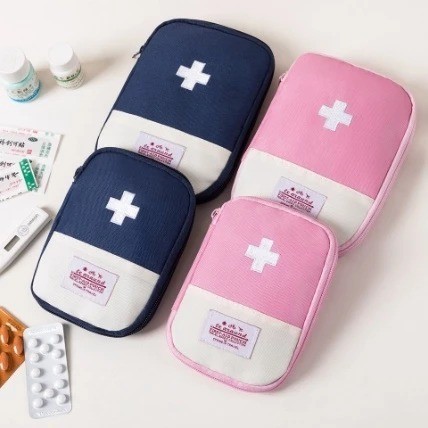 SUNFAY Pouch กระเป๋ายา P3K ที่ใช้งานได้จริงสําหรับการเดินทาง / กระเป๋าใส่ยาสําหรับเดินทาง P3K / ที่ใ