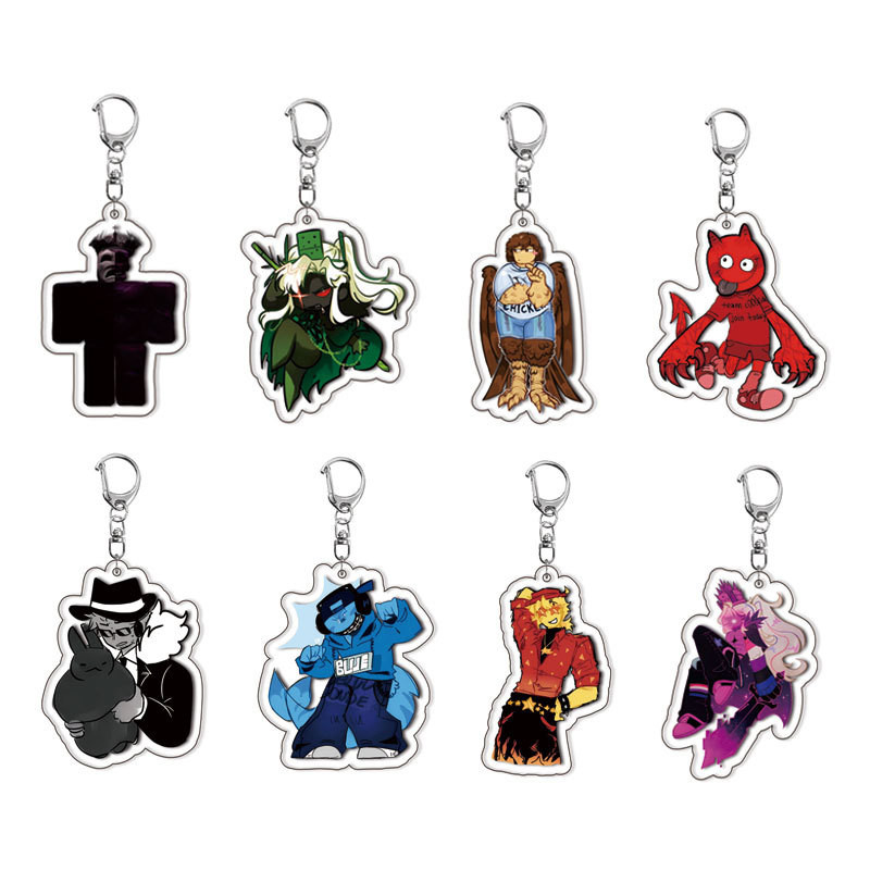 Forsaken KeyChain ผู้หญิง Noob พวงกุญแจสําหรับชาย JOHN DOO Key แหวน Shedletsky อะคริลิคพวงกุญแจรถจี้