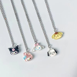 สร้อยคอSanrio สร้อยคอชินนาม่อน เมโลดี้ คุโรมิ จี้การ์ตูนซานร…