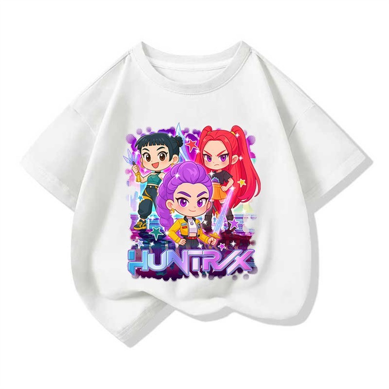 เสื้อยืดแขนสั้นคอกลม วิทเชอร์ฮันเตอร์ส KPOP ทำจากผ้าฝ้ายแท้ - รูปที่ 6