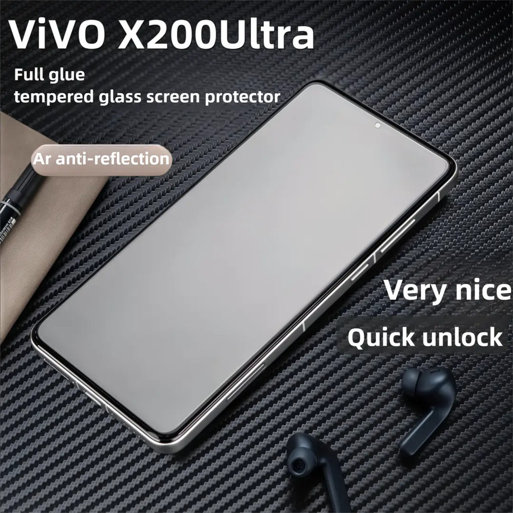 Brother Huang 3D Full Coverage Anti-Glareกระจกนิรภัยป้องกันหน้าจอสําหรับVivo X200Ultra X200 Pro