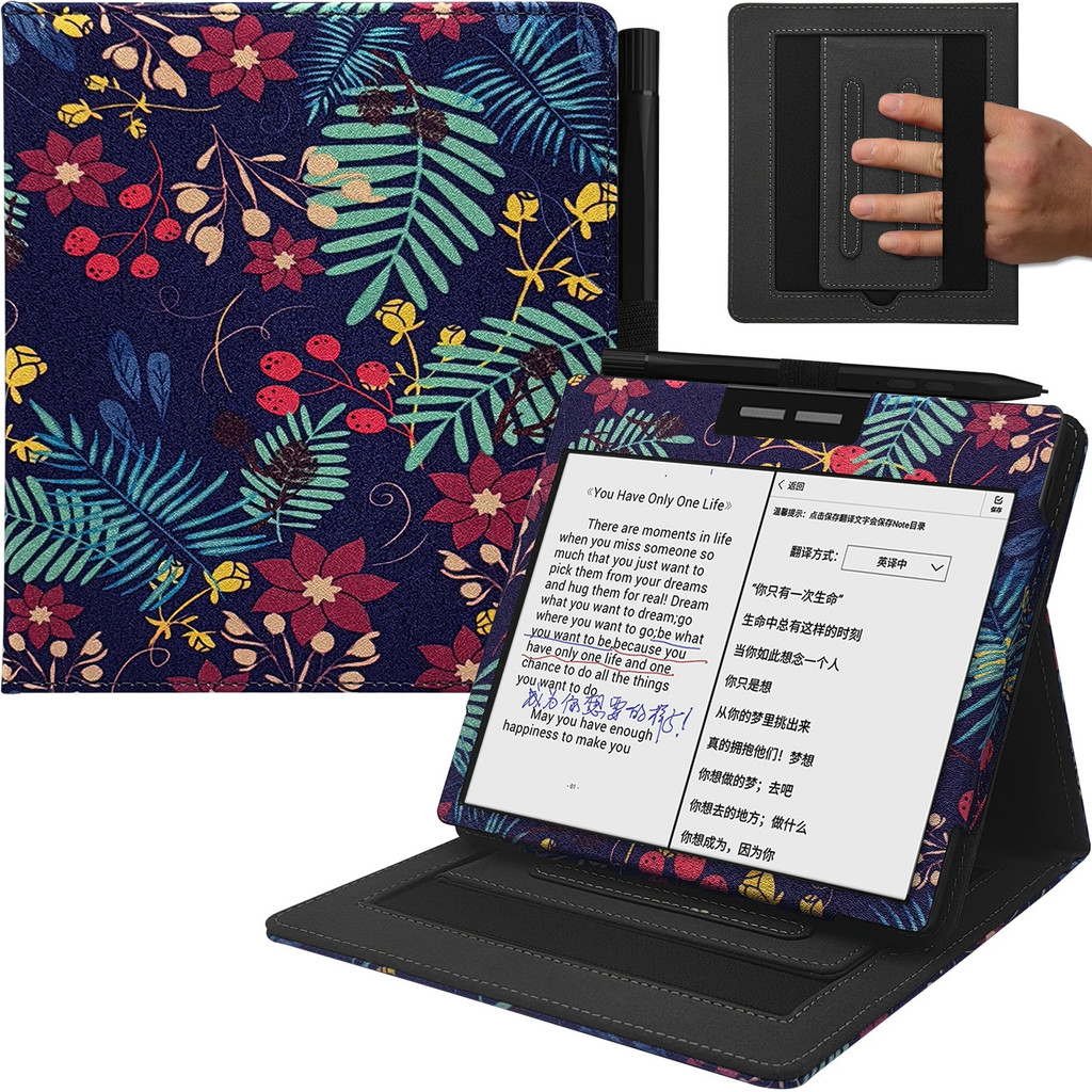 คุ้มค่าที่สุด Double Stand สําหรับ Bigme B751c สี Ebook 7 นิ้ว E-ink กระดาษแท็บเล็ต Auto Sleep & wak