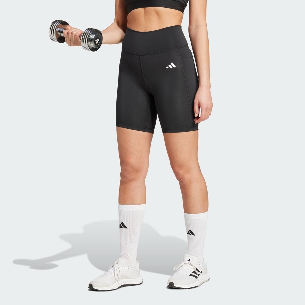 adidas Gym & Training Optimé Essentials Stash Pocket 7-Inch Short Leggings Women Black IT2281
