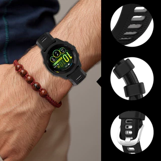 เคสฝาครอบป้องกัน + สายรัดสําหรับผู้เบิกทาง Garmin 165 Band Soft Sport สร้อยข้อมือซิลิโคนอุปกรณ์เสริมสมาร์ทวอทช์