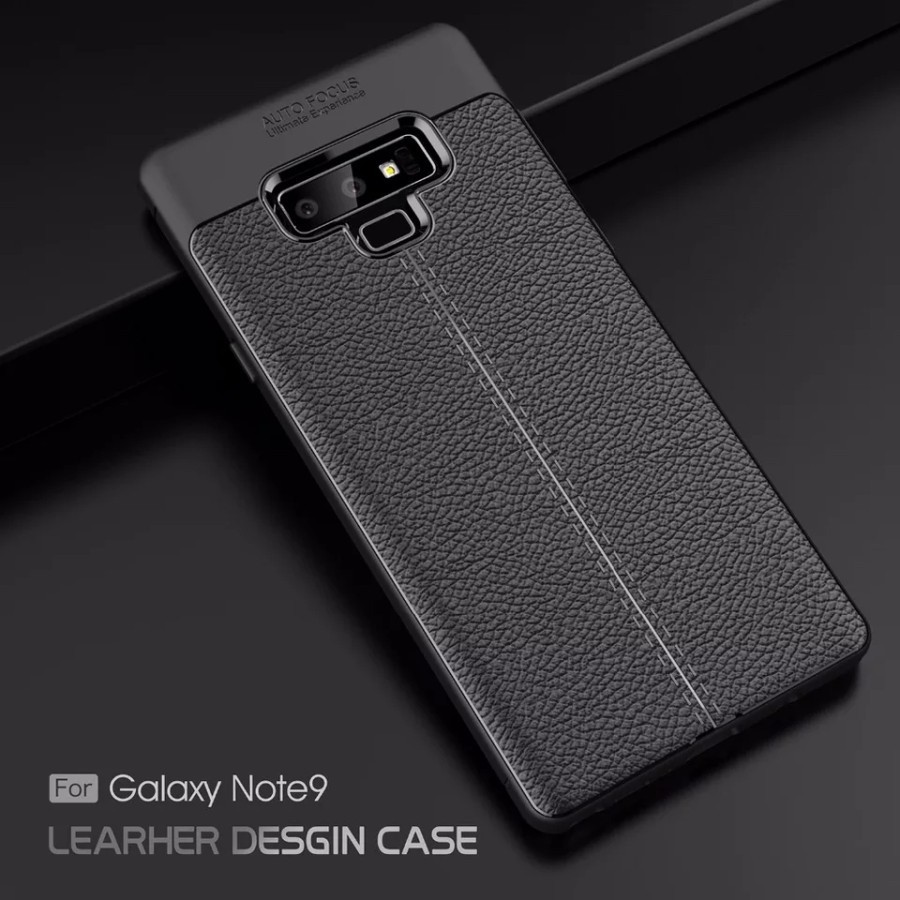SAMSUNG NOTE 9 CASE AUTOFOCUS เคสหนังคาร์บอน