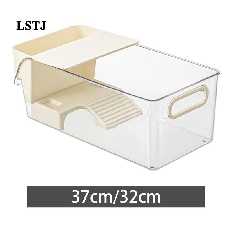 [Lstjj] Turtle Tank, Reptile Habitat, Multifunctional, with Basking Area And Planter, PETG, Open Top