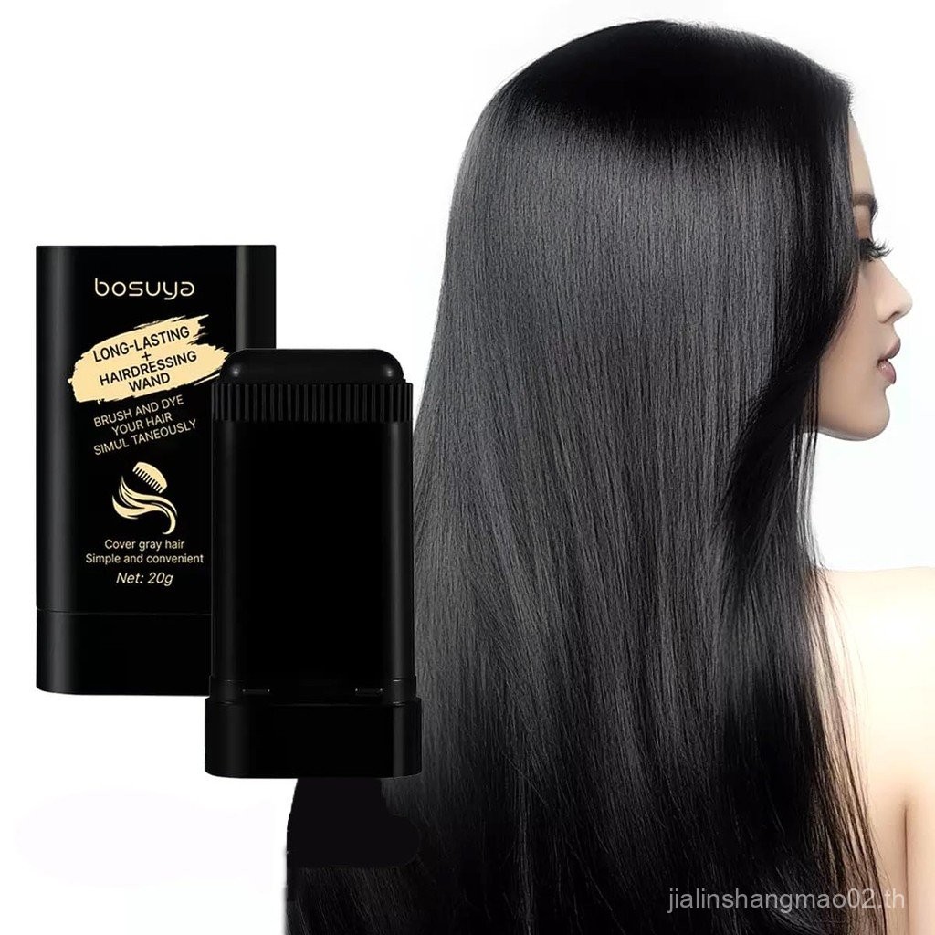 หวีย้อมผม Bosuya Instant Root Touch Up - Brush & Dye in One 20g แท่งใช้แล้วทิ้ง (1.81"x3.35") - กันน