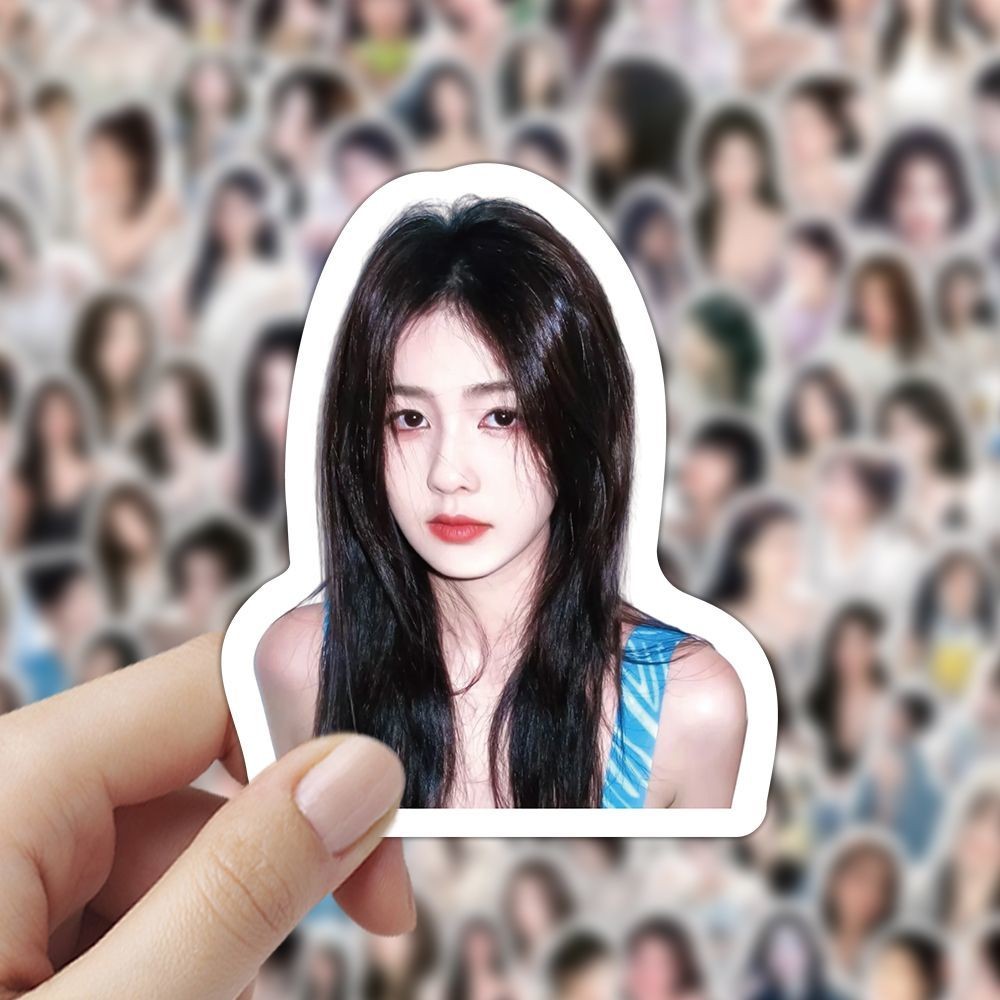 Zhang Bailu สติกเกอร์มูลค่าสูง Bai Bai Bailu มูลค่าสูง ins สไตล์ตกแต่งคู่มือเดสก์ท็อปบัตรอาหารสติกเก