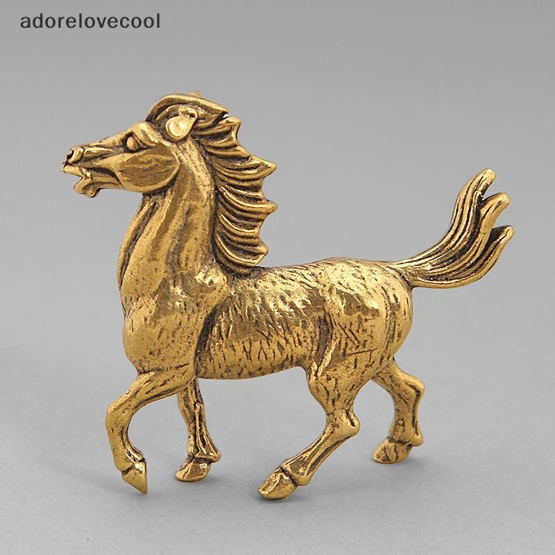ADTH Creative ทองเหลืองม้าและลิงน่ารักรูปปั้น Key Chain จี้ Home Office Desktop เครื่องประดับของเล่นตลก Martijn