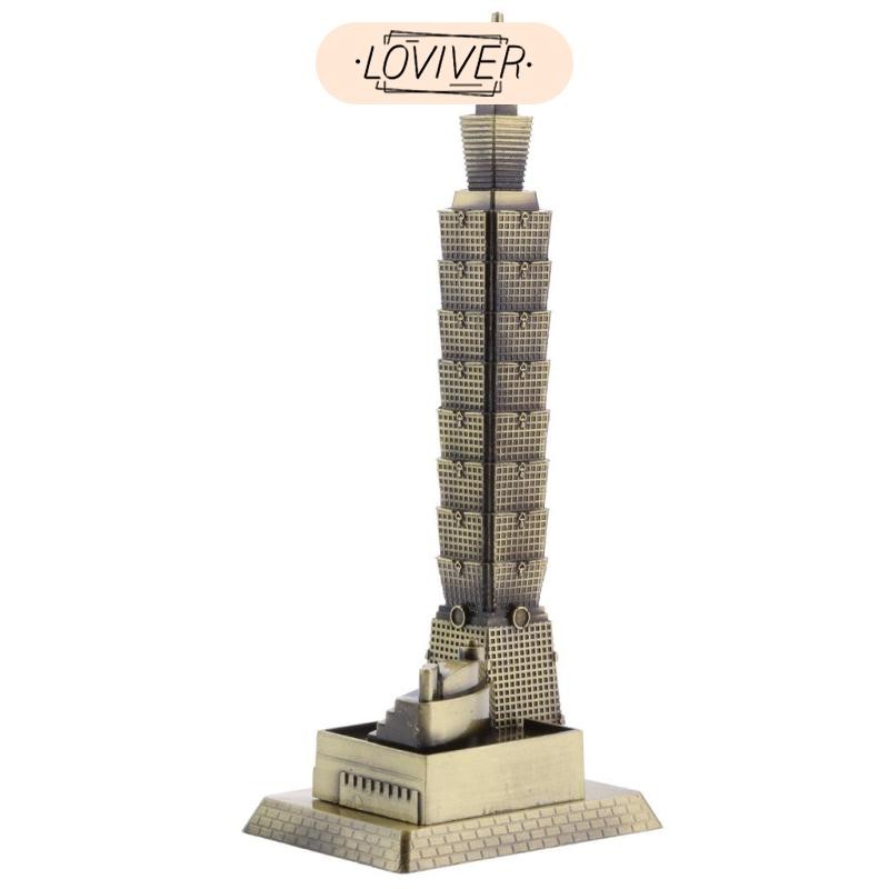 LOVIVER โมเดลตึกไทเป 101 ผลิตจากโลหะผสม สำหรับประดับบ้านและสำนักงาน พร้อมมอบเป็นของขวัญ